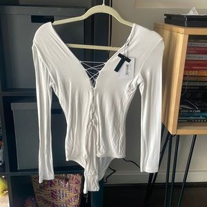 NWT Wang white bodysuit